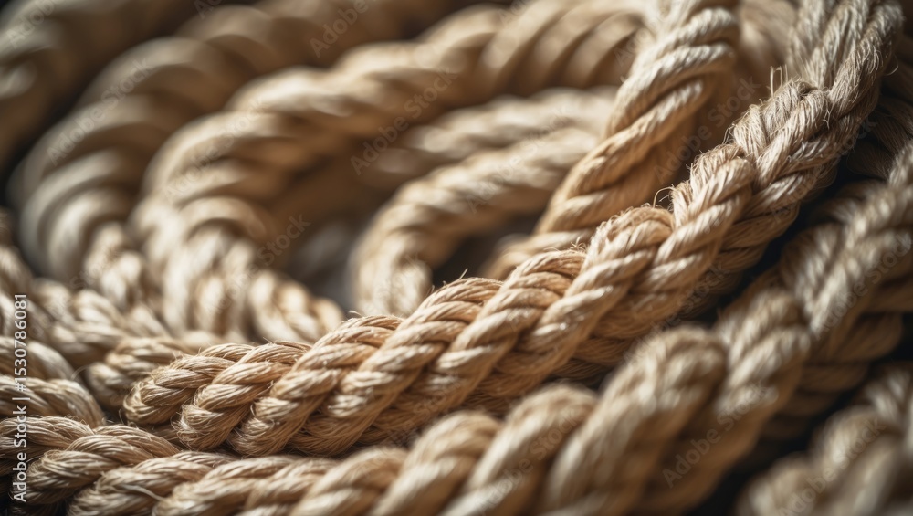 Close-up of an old, frayed boat rope set against nautical backgrounds. High-quality photograph. Close-up of an old, frayed boat rope set against nautical backgrounds. High-quality photograph.