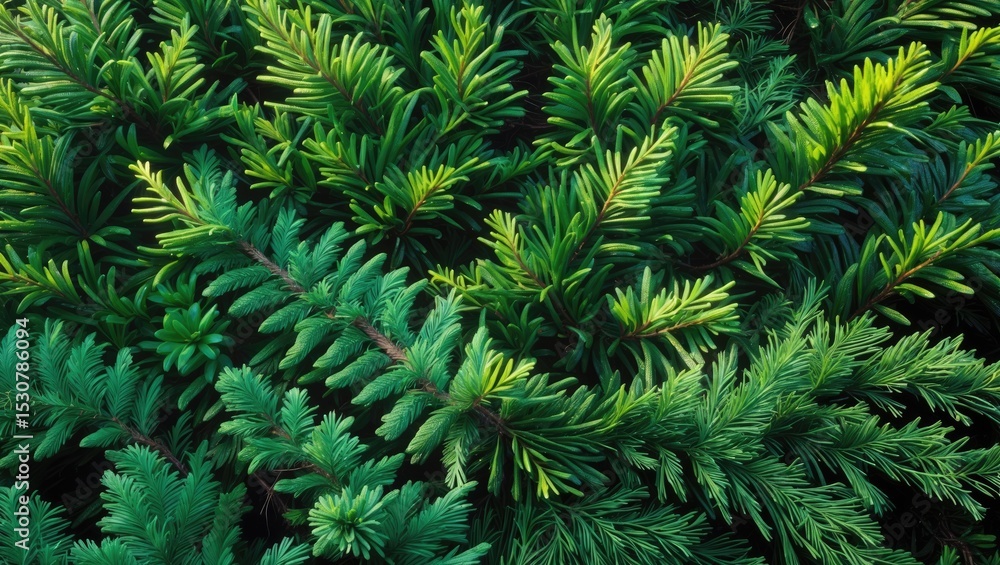 Conifer branches set against a natural background. Conifer branches set against a natural background.