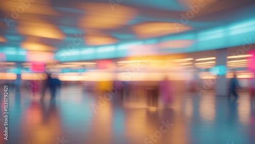 Wallpaper Mural BLURRED OFFICE BACKGROUND, OUT-OF-FOCUS LIGHT COMMERCIAL INTERIOR BACKDROP, CONTEMPORARY OPEN SPACE BLUR Torontodigital.ca