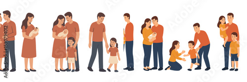 Family gathering showcasing bonding moments between parents and children in a joyful setting