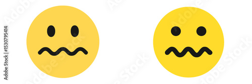 Expressions of unease represented by cartoon faces conveying discomfort and hesitation in bright yellow