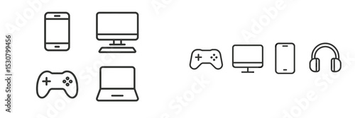 Variety of gaming devices and accessories displayed in a minimalist design for modern gamers