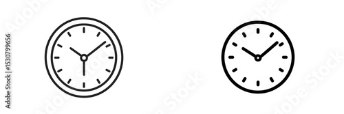Different styles of clock designs showcasing time in a minimalist approach