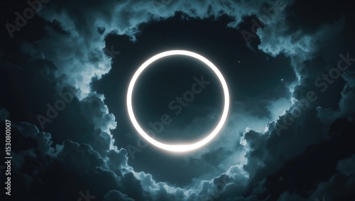 Obraz na płótnie Annular Solar Eclipse occurring on May 21st, 2012