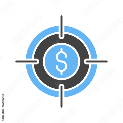 Target Marketing I icon vector image. Suitable for mobile apps, web apps and print media.