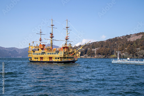 Pirate ship in the Lake Ashi, Japan