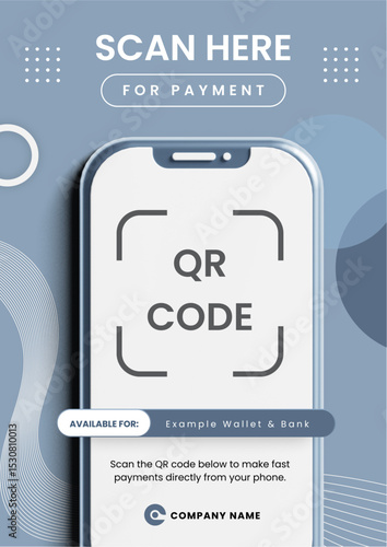 QR code design template premium vector