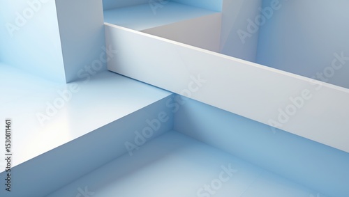 Wallpaper Mural Abstract Blue Background featuring Contemporary Architectural Design, a Clean Wall, Interior Design elements, and a photo with Copy Space. Torontodigital.ca