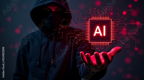 Person holding ai chip