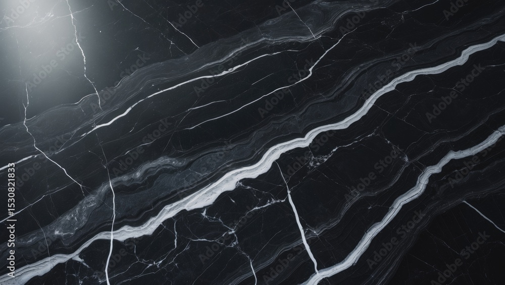 Fototapeta premium Black marble pattern used as an abstract background.