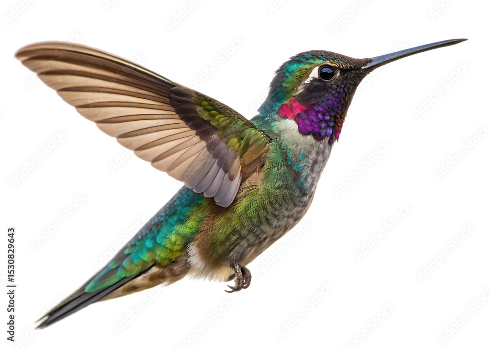 Obraz premium Vibrant iridescent hummingbird