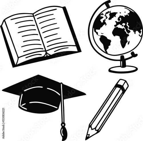 globe and books, technology, science, sphere