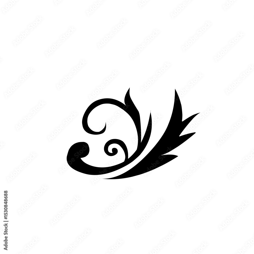 Fototapeta premium floral ornament icon
