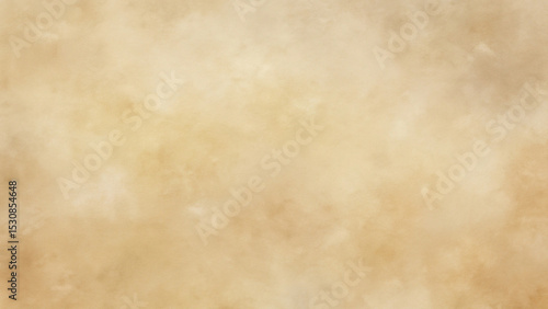 Vintage Beige Watercolor Texture Background with Cloudy Stains