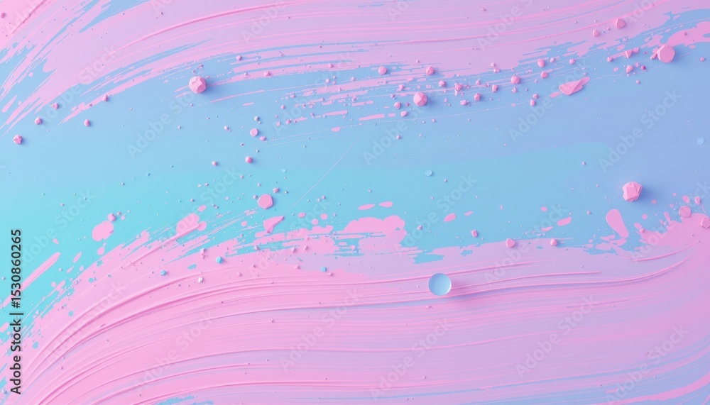 Abstract pastel pink and blue paint texture with scattered shapes Swirled brushstrokes create a dynamic background Abstract pastel pink and blue paint texture with scattered shapes Swirled brushstrokes create a dynamic background
