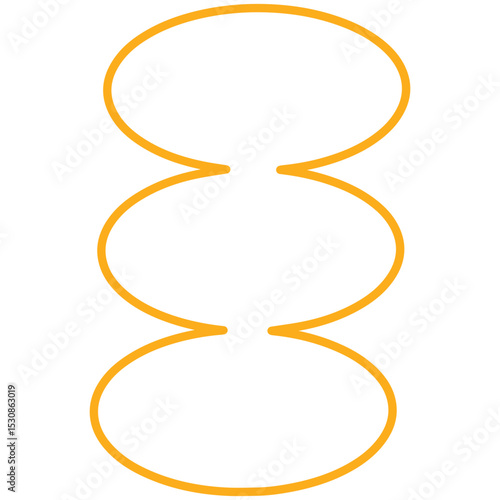 Canvas Print zen stones yellow line shape