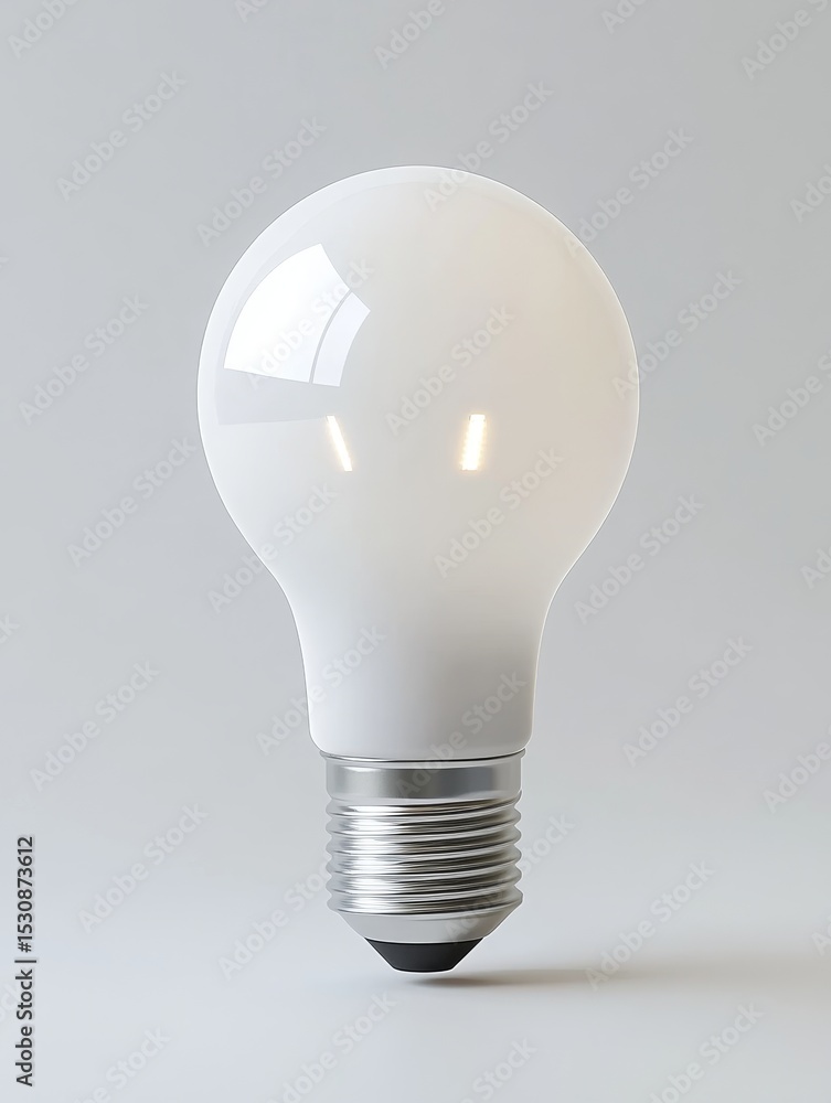LED Light Bulb on a Pure White Background - Professional Product Photo for E-commerce Platform LED Light Bulb on a Pure White Background - Professional Product Photo for E-commerce Platform