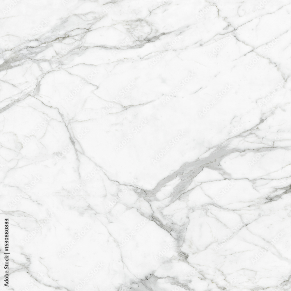 Obraz premium A polished white marble surface with elegant gray veining, natural texture and refined timeless aesthetic.
