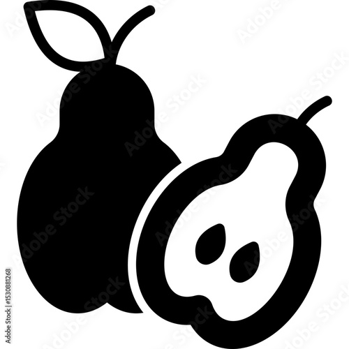 Pear glyph icon