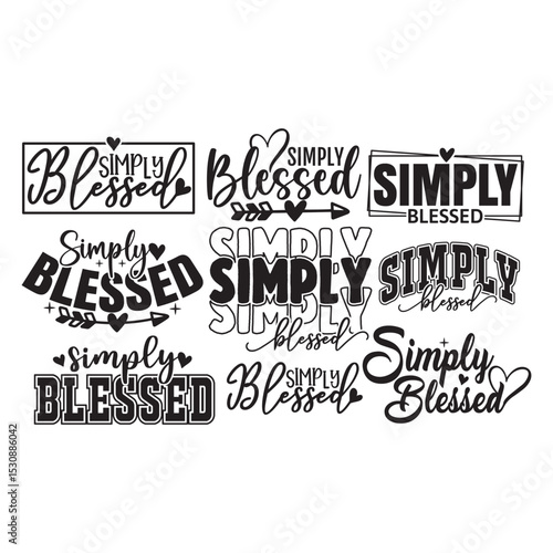 Simply Blessed svg bundle