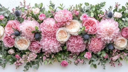 Realistic Summer Flower Crown Arrangement for Photography