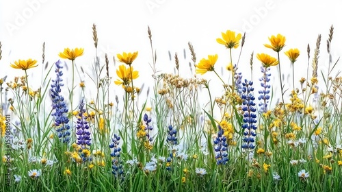 Vibrant Summer Flower Crown in a Realistic Photography Setting