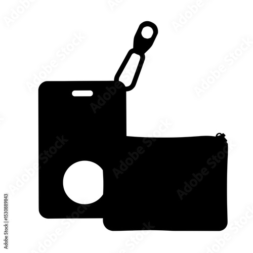 Silhouette eco accessory kit with cardholder and keyring, essentials pack copyspace