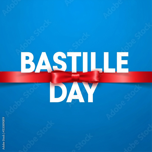 Happy Bastille Day Ribbon B...