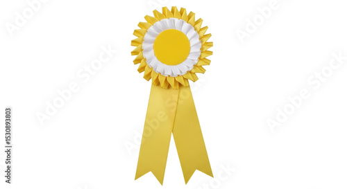 Obraz na plátne Isolated Yellow Rosette