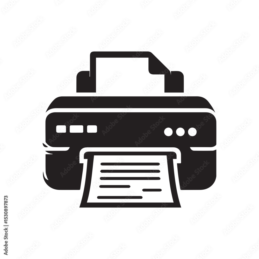 Printer icon Vector illustration.minimalist printer machine icon. Printer icon Vector illustration.minimalist printer machine icon.