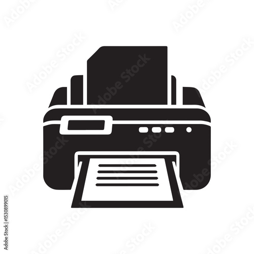 Printer icon Vector illustration.minimalist printer machine icon.