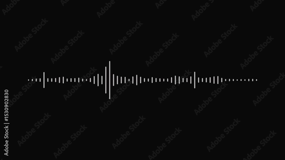 abstract audio wave motion equalizer on black background. audio waveform abstract music waves oscillation modern. Music line graph, sound wave digital frequency spectrum. Minimalist waveform audio.