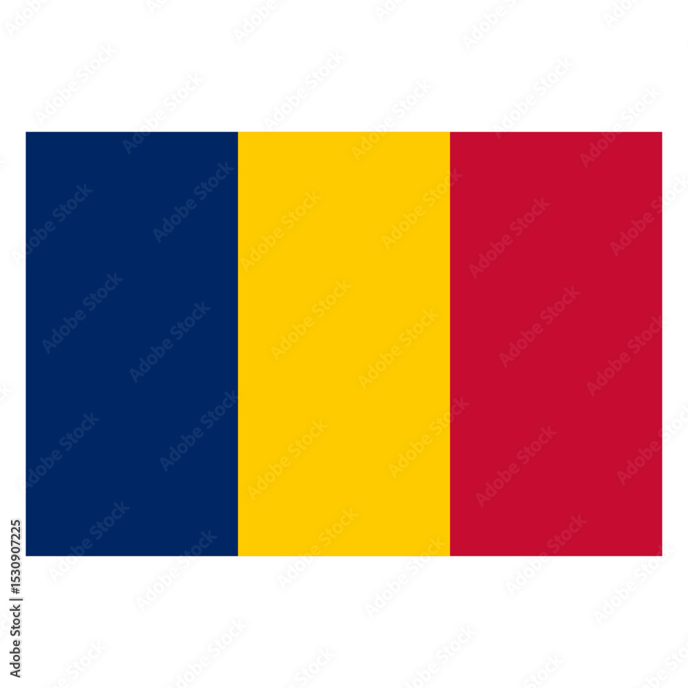 Fototapeta premium flag of Chad