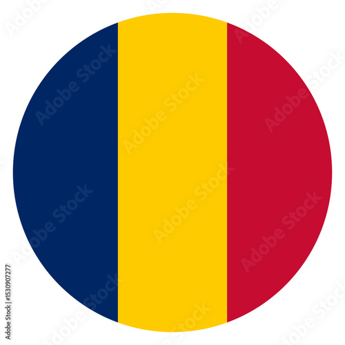 flag of Chad circle