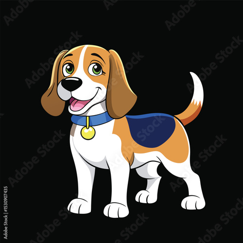 beagle puppy dog vector