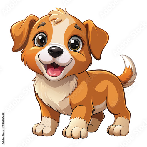 Wallpaper Mural A cute puppies vector Torontodigital.ca