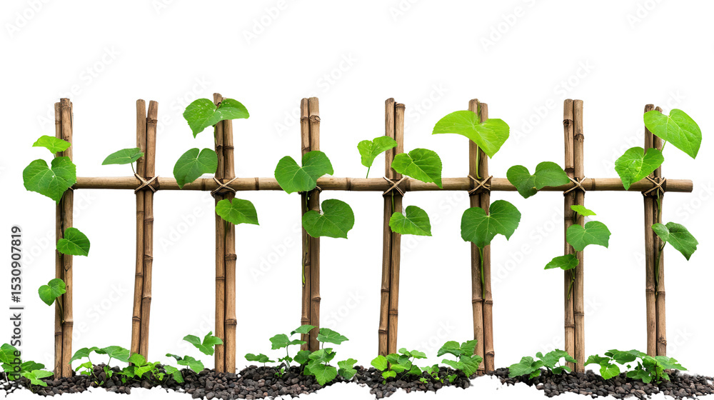 Obraz premium Lush green bamboo plants growing in a harmonious natural setting representing the beauty and potential of sustainable eco friendly solutions for a better future