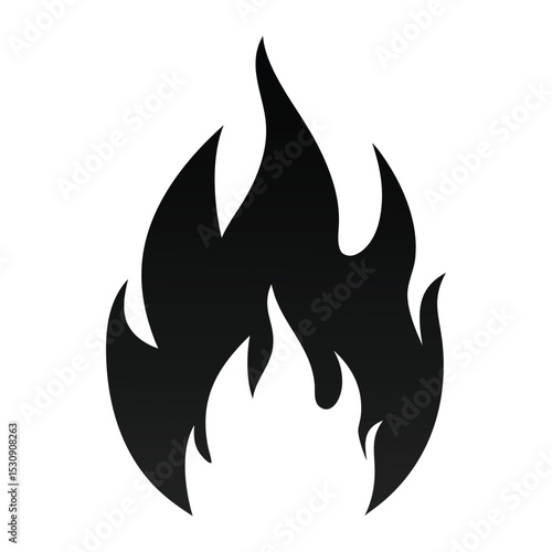 vector image of a fire