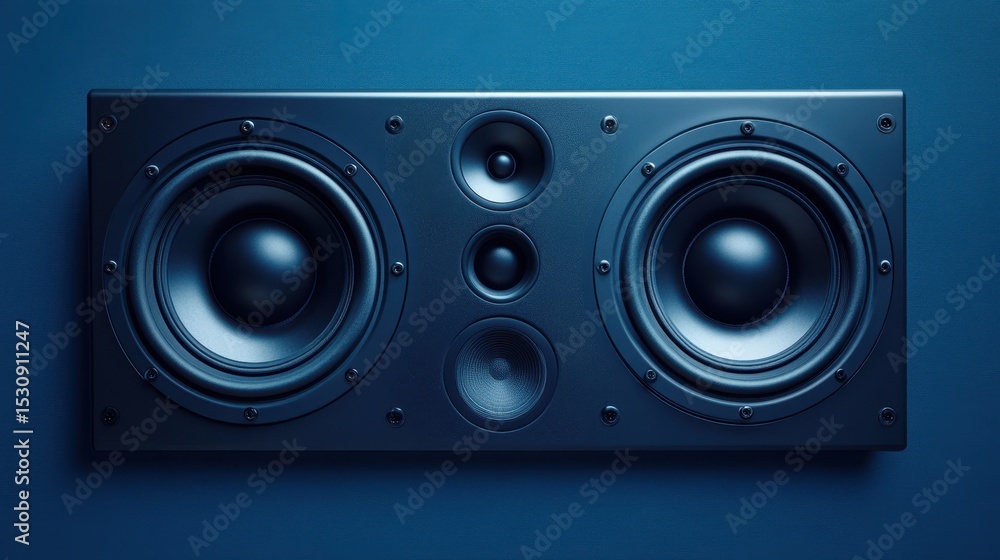 Speaker Sheet Template for Computer and Web Business. Blank Design in Blue Technology Theme Speaker Sheet Template for Computer and Web Business. Blank Design in Blue Technology Theme