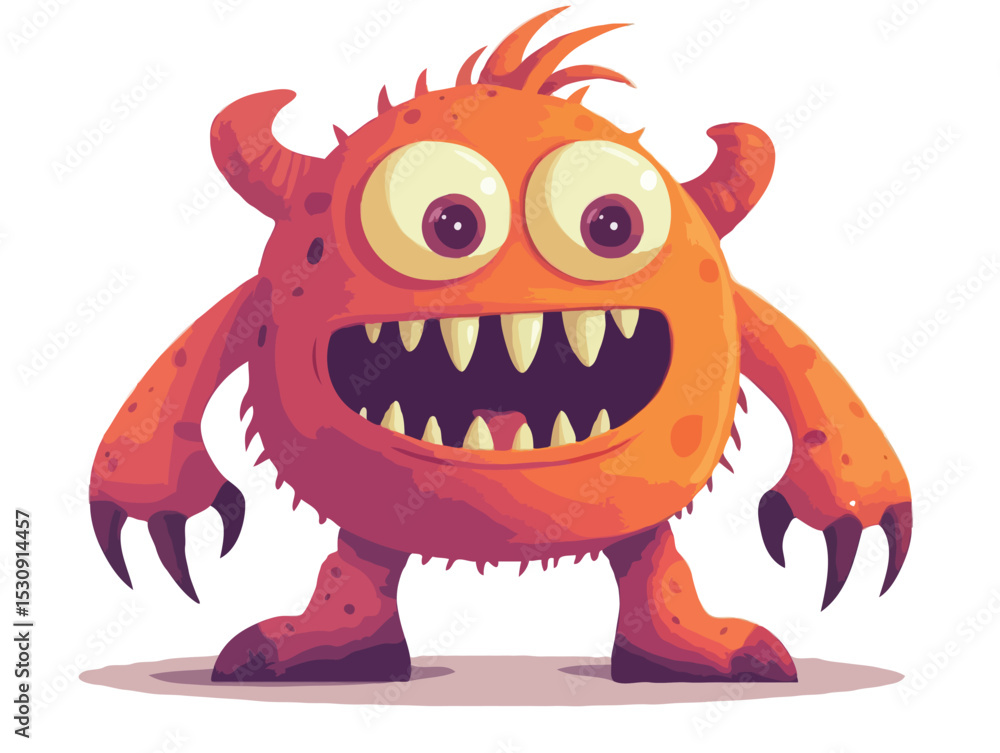 Fototapeta premium Funny monster vector art