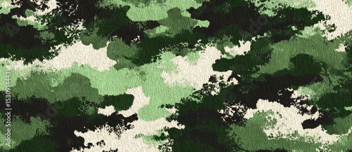 Abstract green camo pattern