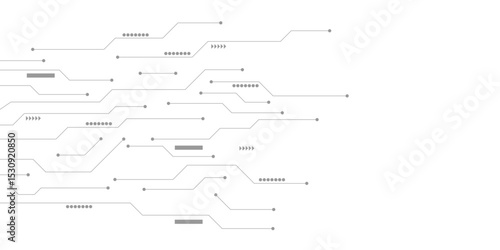 Circuit board technology element vector illustration.