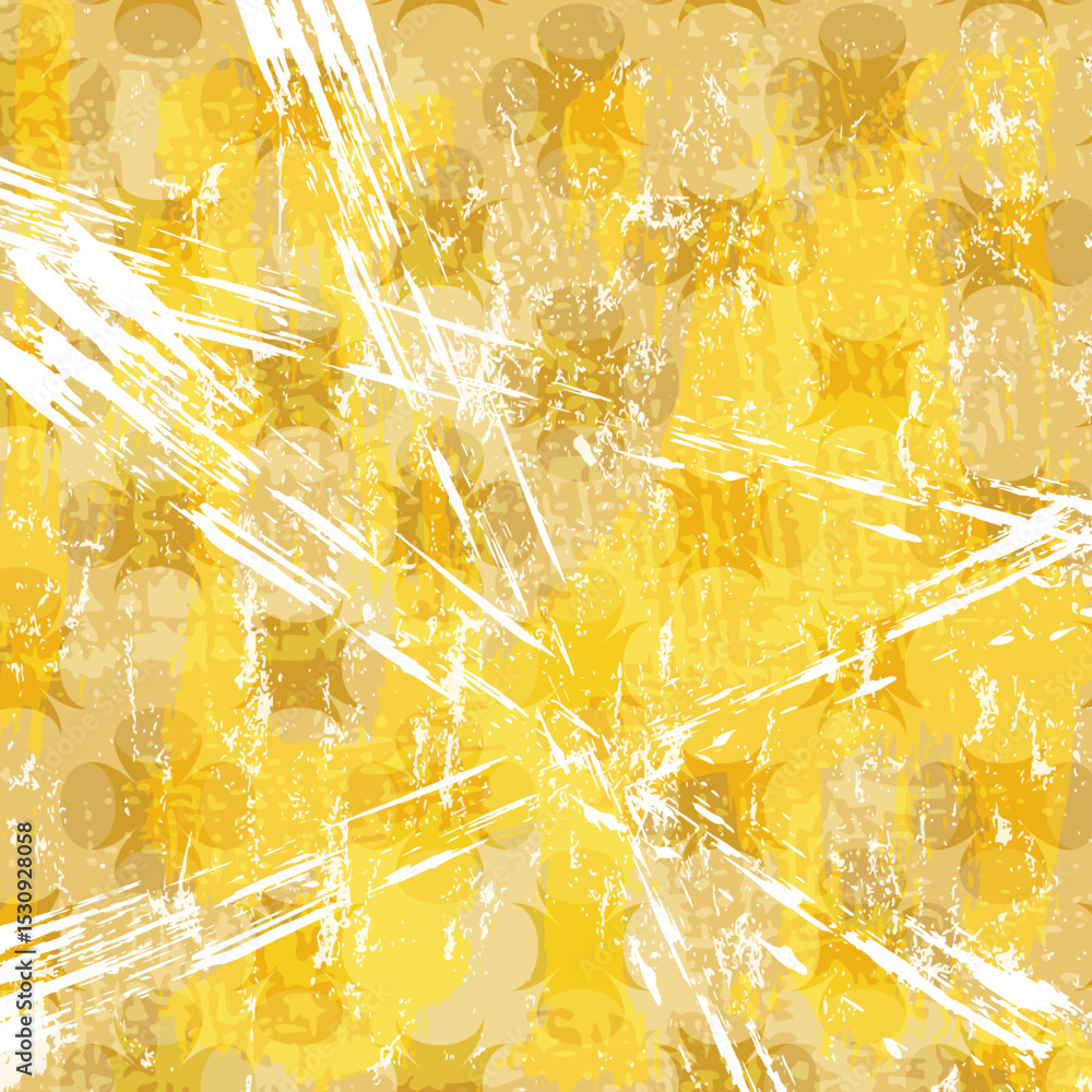 Fotobehang Abstract met Penseelstreken abstract grunge background, with paint strokes and splashes, yellow #1530928058