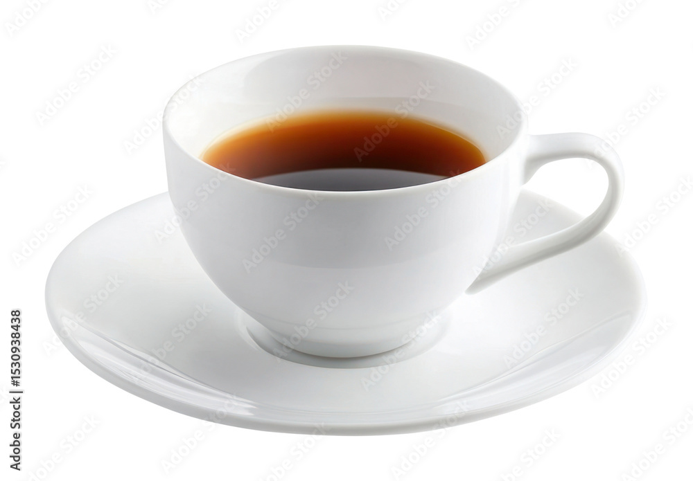 PNG A white cup with black coffee saucer beverage drink. PNG A white cup with black coffee saucer beverage drink.