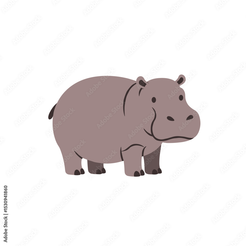 Cartoon Hippo Cartoon Hippo