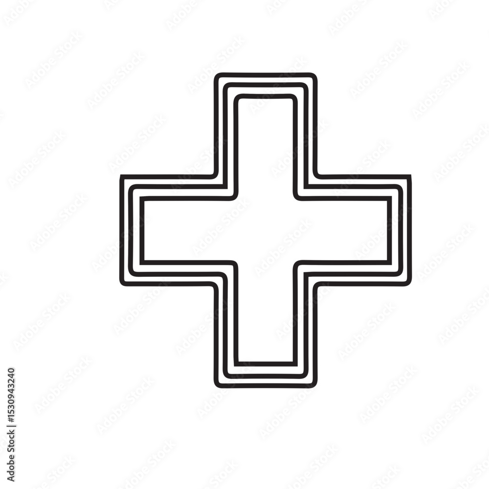 Obraz premium ICON GREEN CROSS