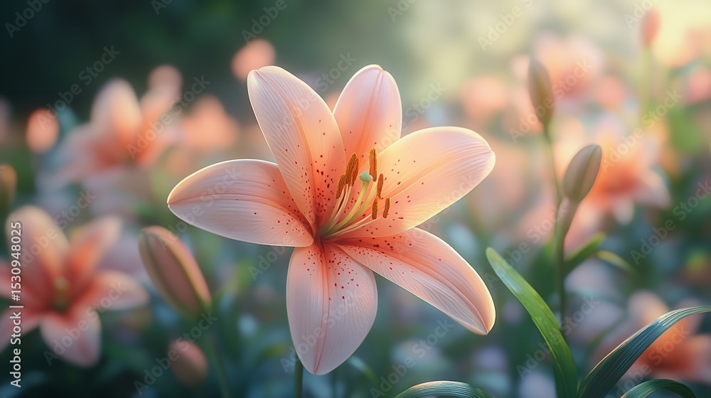 Fototapeta premium Colorful tulips in pairs, showcasing a variety of hues and elegant leaves.