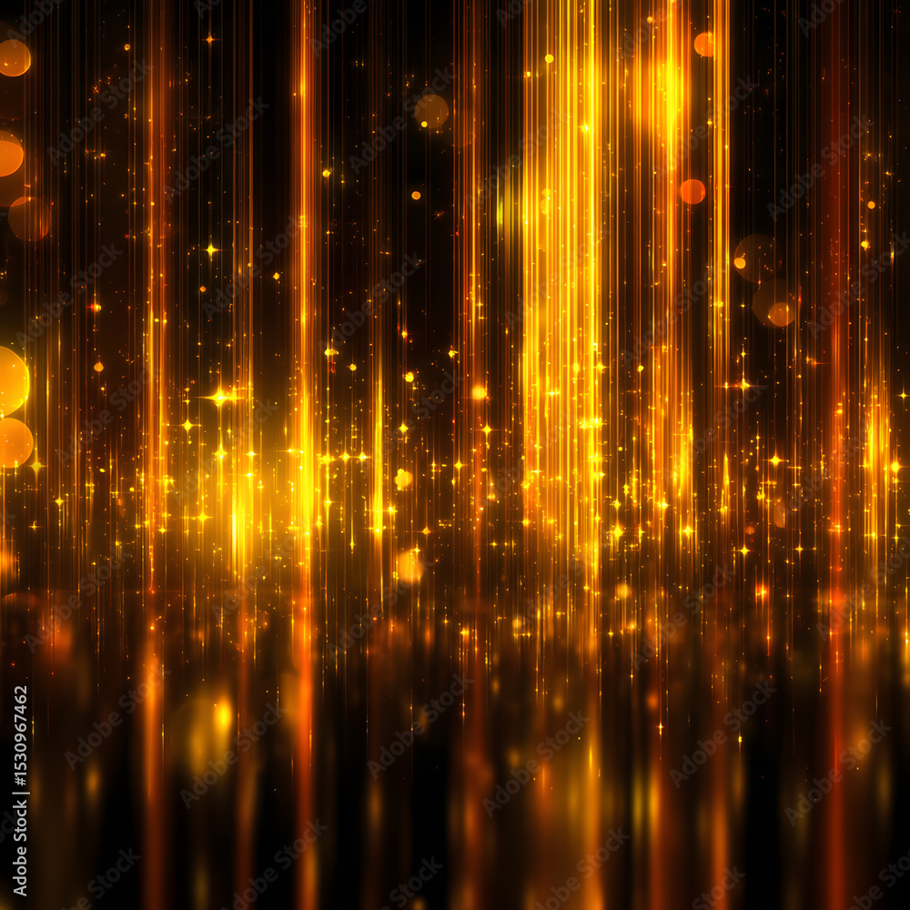 Obraz premium A gold and black background with a lot of stars