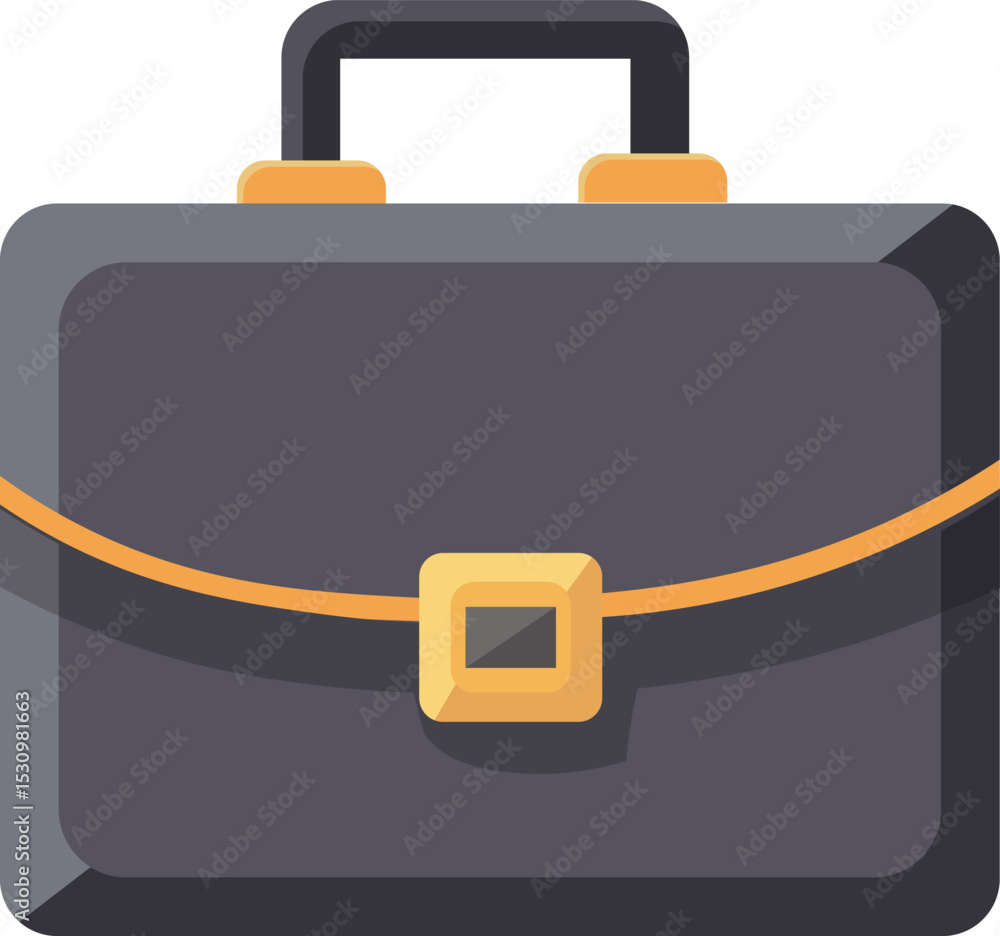 Business Briefcase Icon or Professional Document Bag Symbol Business Briefcase Icon or Professional Document Bag Symbol