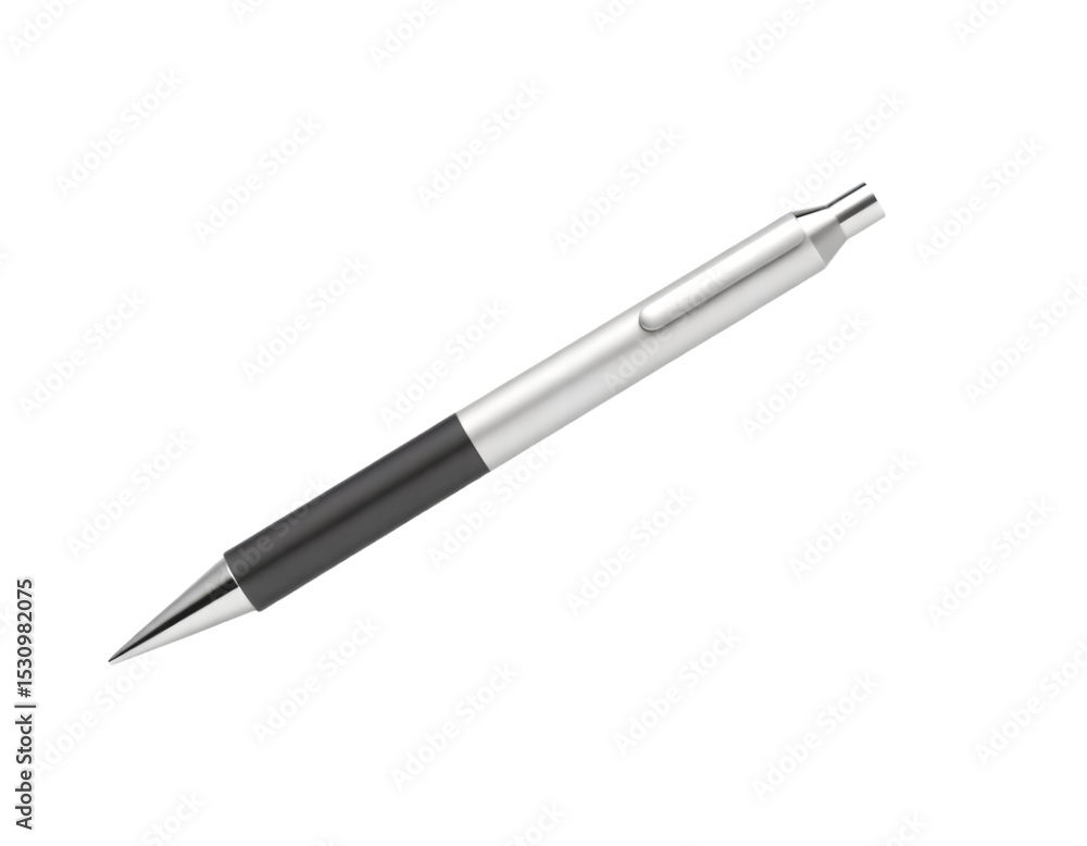 Sleek Silver and Black Mechanical Pencil Perfect for Writing and Note-Taking Sleek Silver and Black Mechanical Pencil Perfect for Writing and Note-Taking